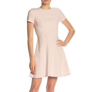 NEW THEORY 8 Modern Pink Dress $365 A-line Crepe